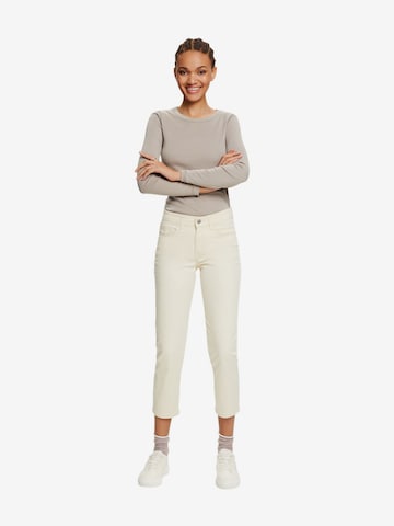 Coupe slim Pantalon ESPRIT en beige