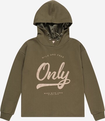 KIDS ONLY Sweatshirt 'Wendy' in Groen: voorkant