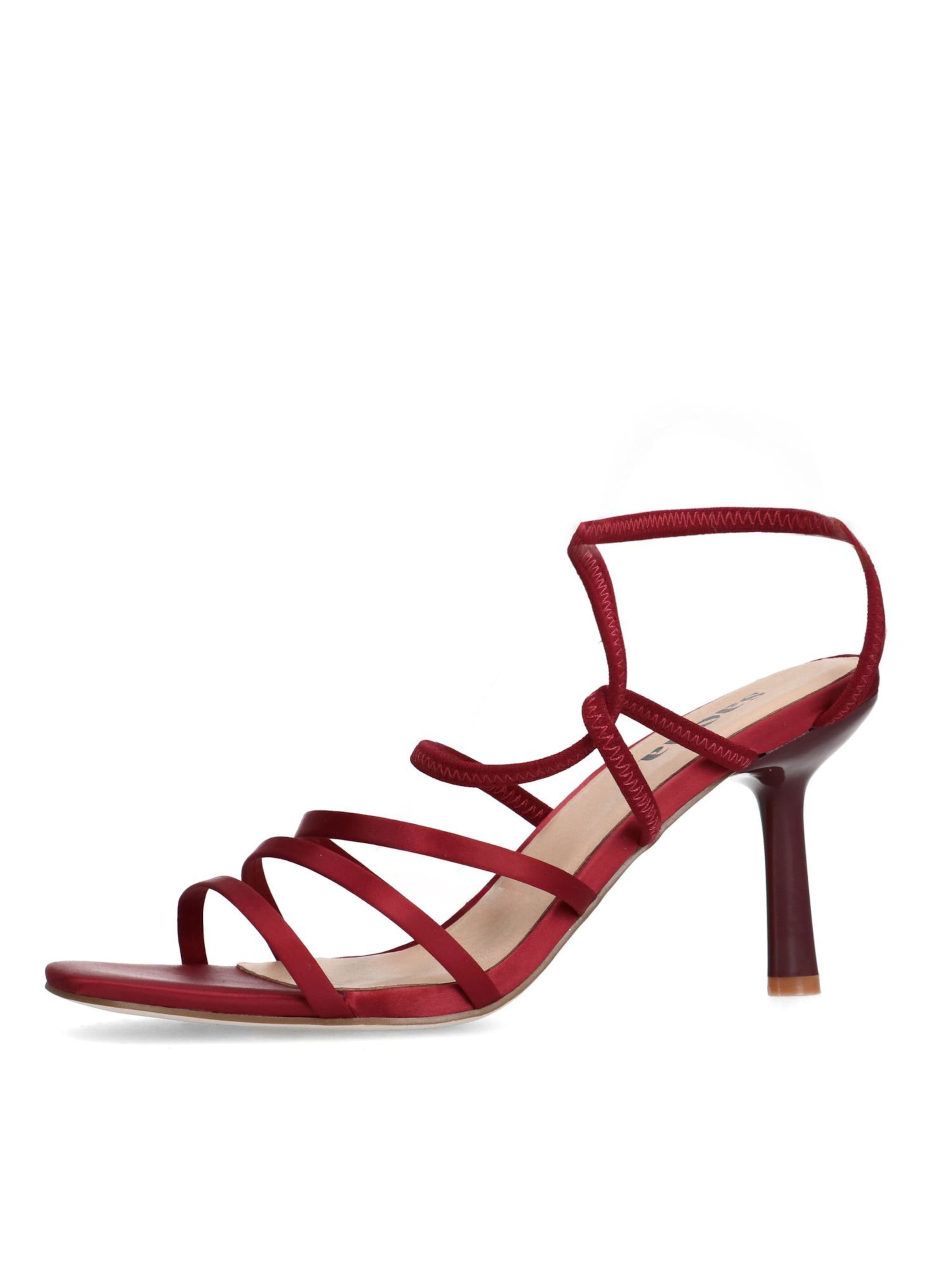 Sandales à lanières SACHA en rouge : devant