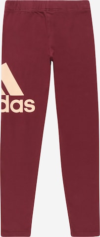 Skinny Pantaloni sport de la ADIDAS PERFORMANCE pe roșu