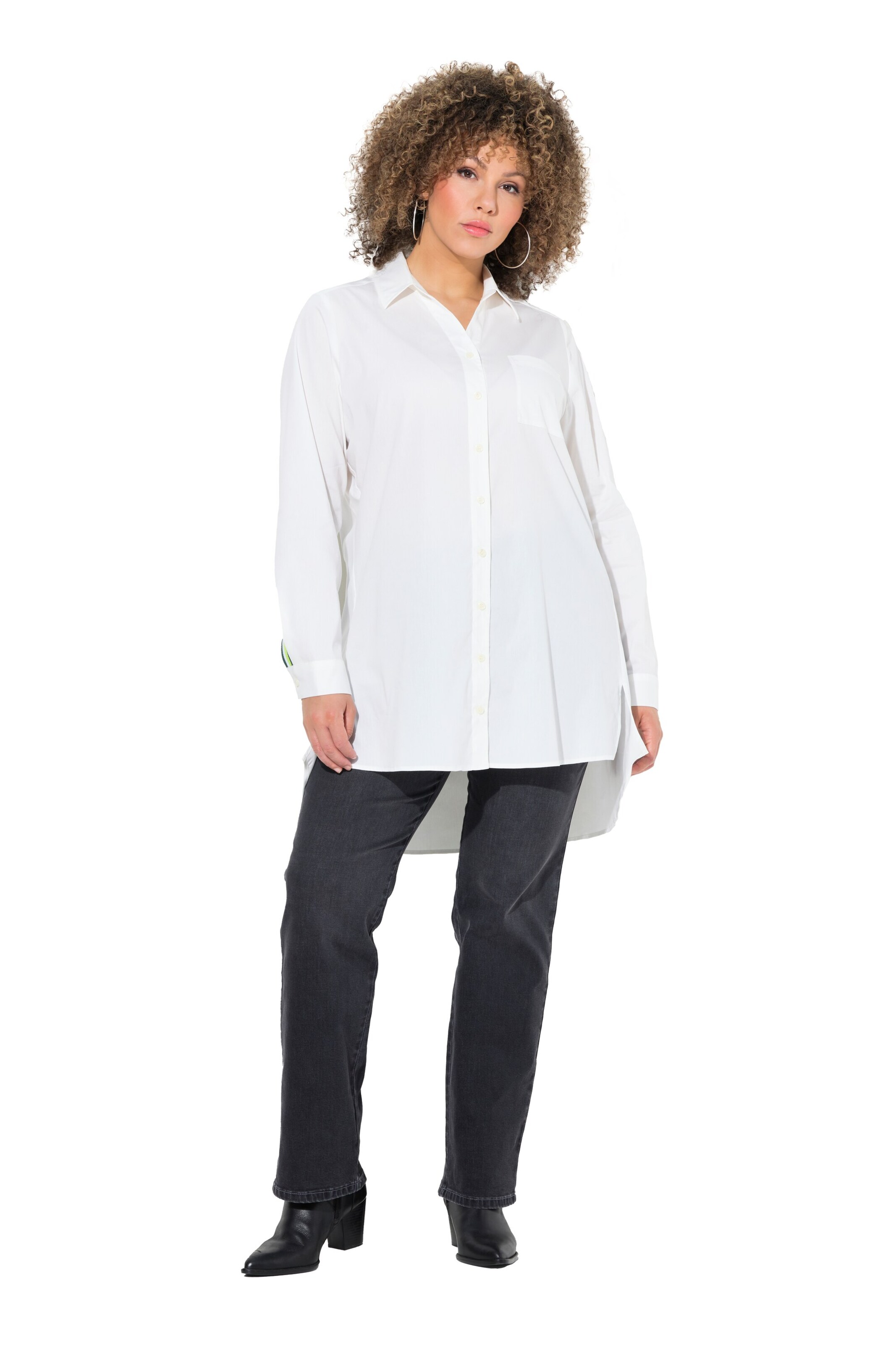 Ulla Popken Bluse in Weiß: Vorderseite