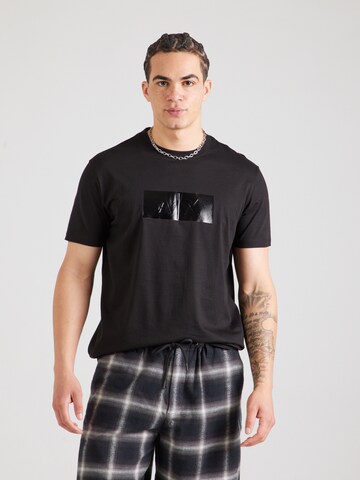ARMANI EXCHANGE Koszulka w kolorze czarny: przód