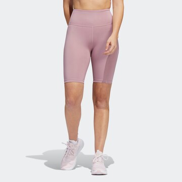 ADIDAS SPORTSWEAR Skinny Sportshorts in Lila: predná strana