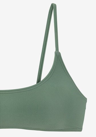 LASCANA - Soutien Bustier Top de biquíni em verde