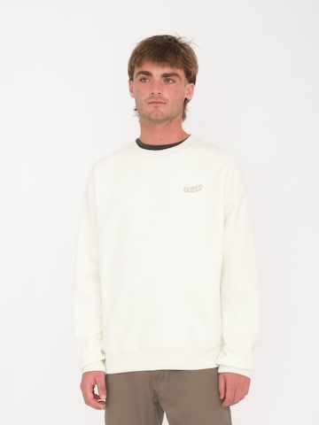 Volcom Sweatshirt 'Too Kool' in White: front