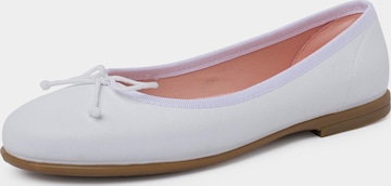 Pisamonas Ballerina's in Wit: voorkant