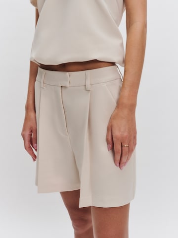 millane Loosefit Bandplooibroek in Beige