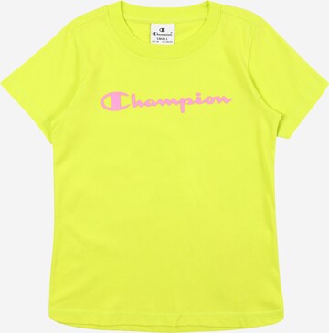 Champion Authentic Athletic Apparel T-shirt i gul: framsida