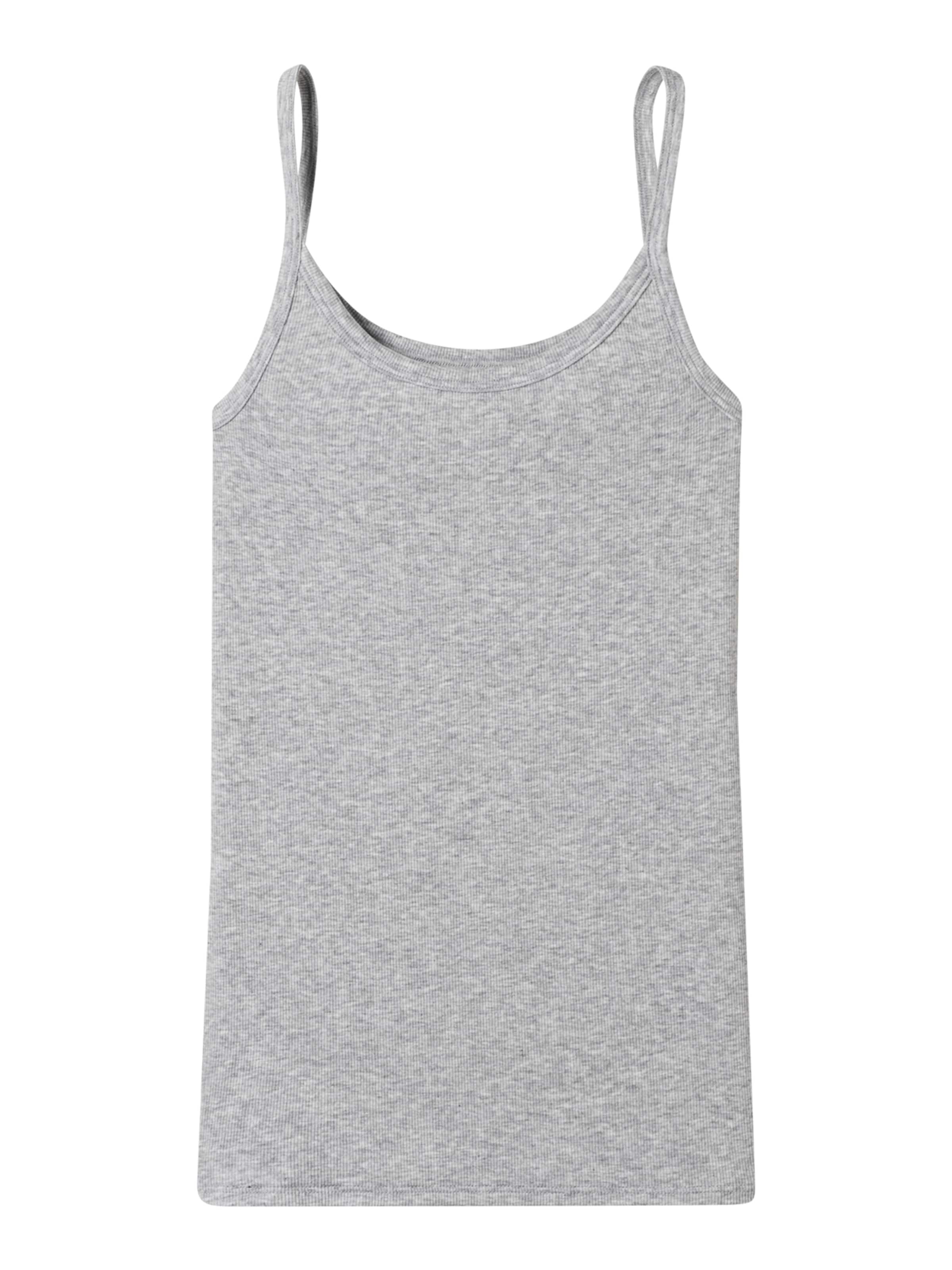 SCHIESSER Top 'Pure Rib' in Grijs: voorkant