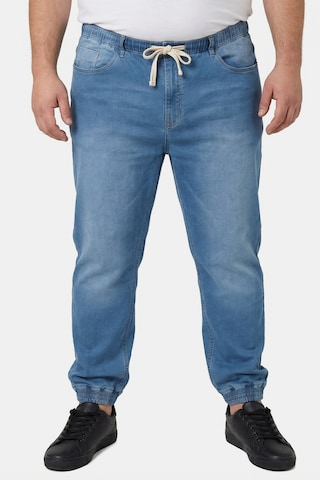 Men Plus Tapered Jeans in Blau