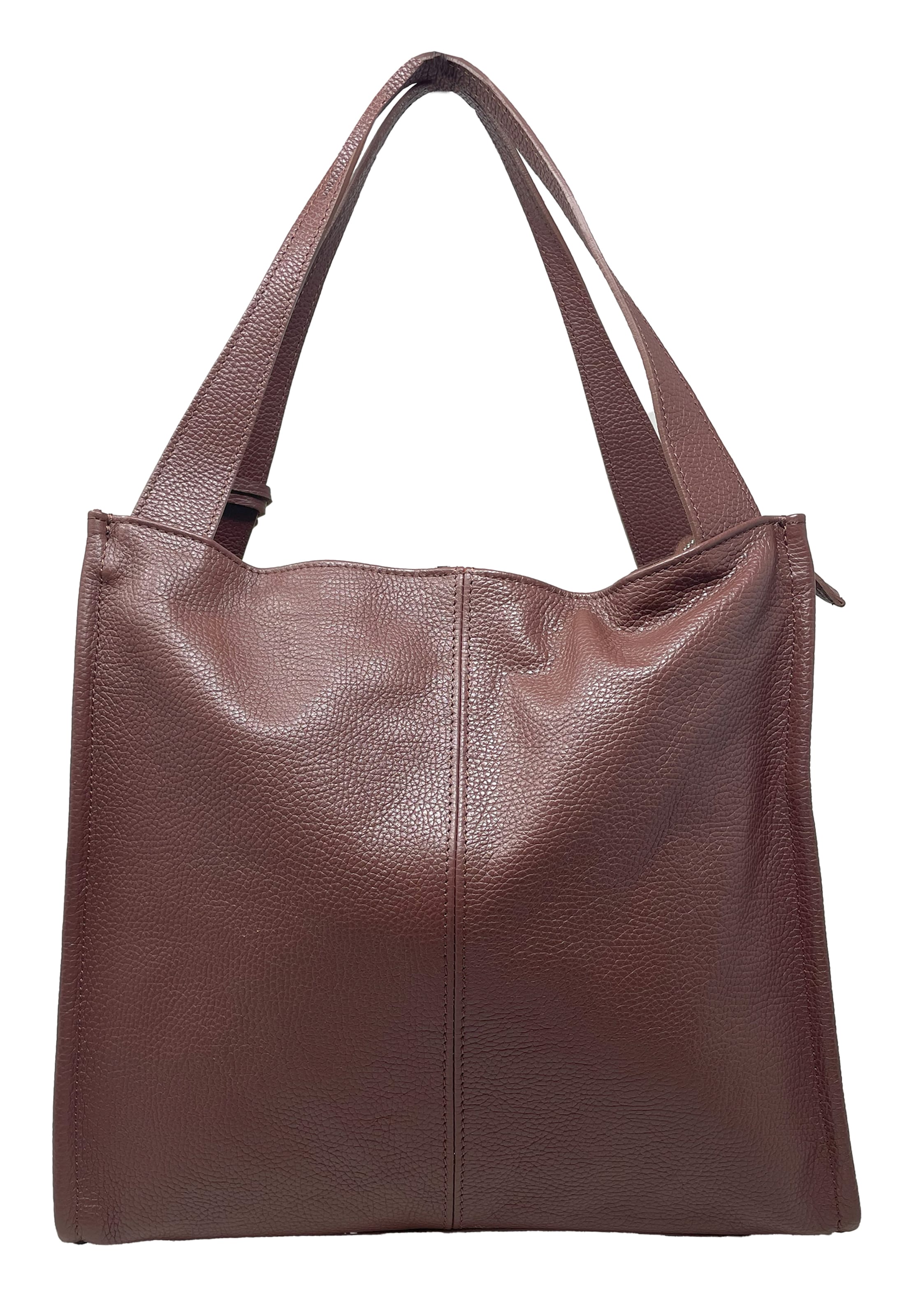 CHICCA BORSE Handtas in Bruin: voorkant