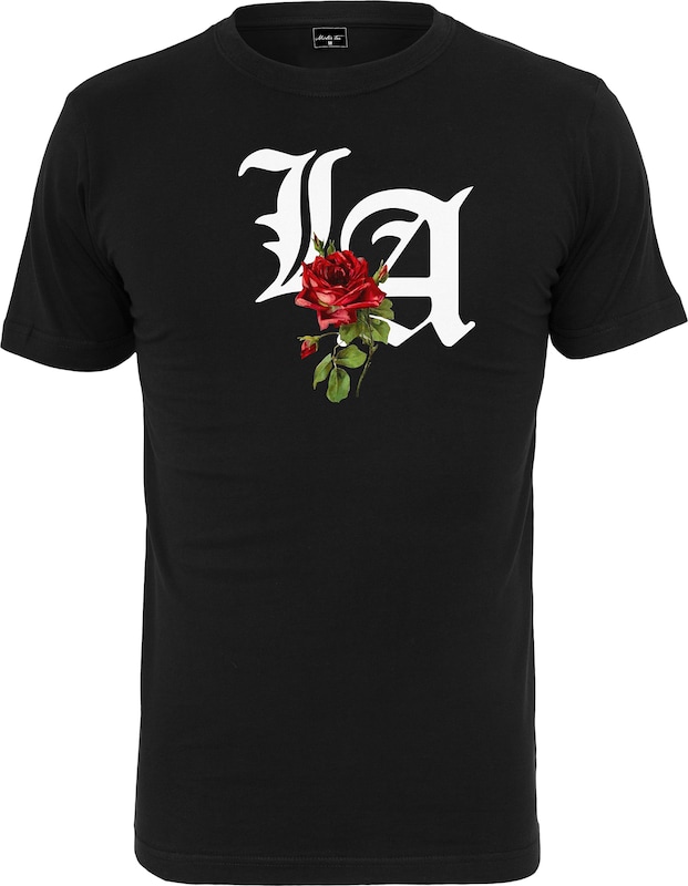 Mister Tee T-Shirt 'LA Rose' in Schwarz