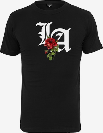 T-Shirt 'LA Rose' Mister Tee en noir : devant