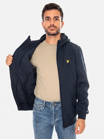 Lyle & Scott Between-season jacket 'FLEECE BACK SOFTSHELL JACKET DARK NAVY BLUE' in Blue