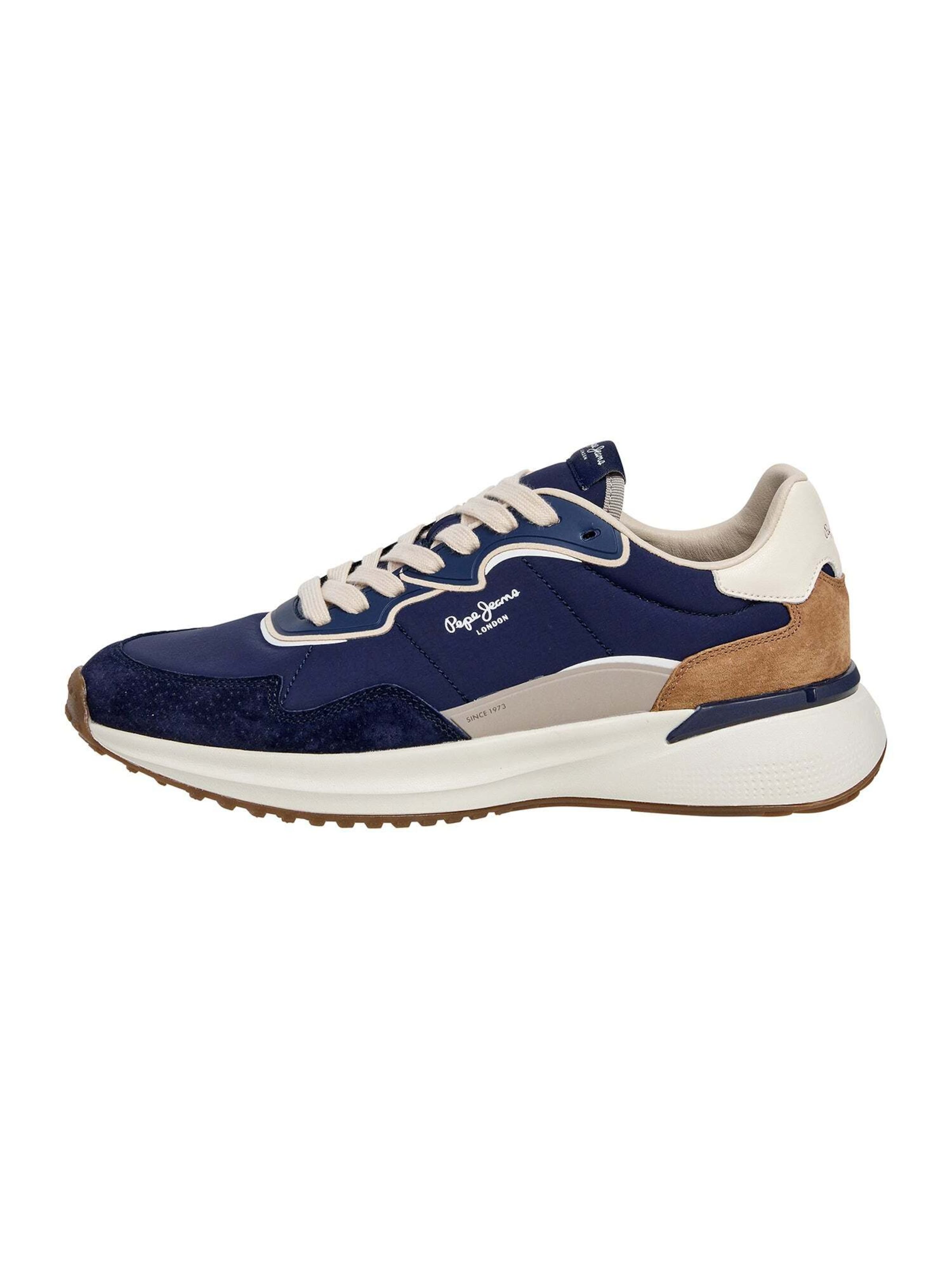 Sneaker bassa ' Bampton Club' di Pepe Jeans in blu: frontale
