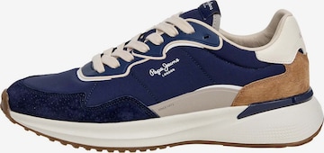 Sneaker bassa ' Bampton Club' di Pepe Jeans in blu: frontale