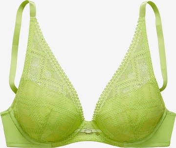 VIVANCE Push-up Bra in Green: front