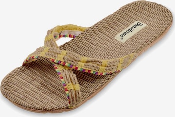 Brasileras Sandale 'Amelia' in Gelb: Vorderseite