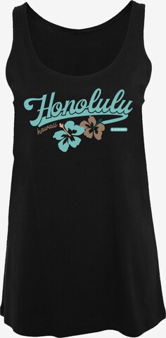 F4NT4STIC Shirt 'Honolulu' in Zwart: voorkant