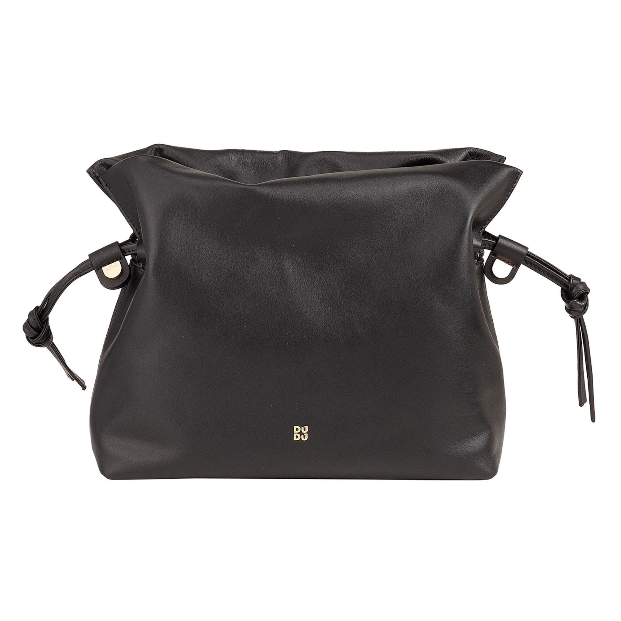 Borsa a tracolla di DuDu in nero: frontale