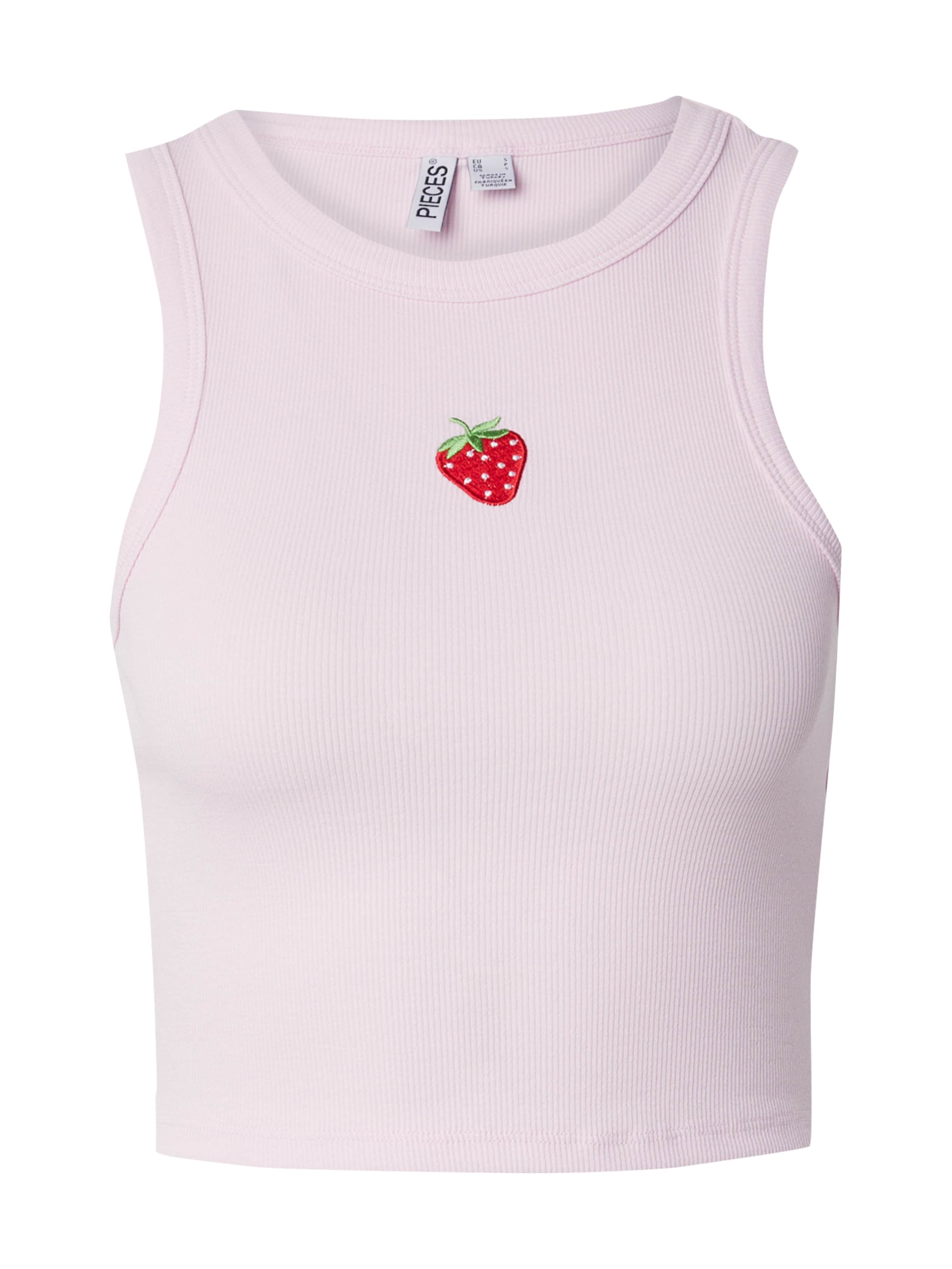 PIECES Топ 'PCMIMI' в Ярко-розовый: спереди