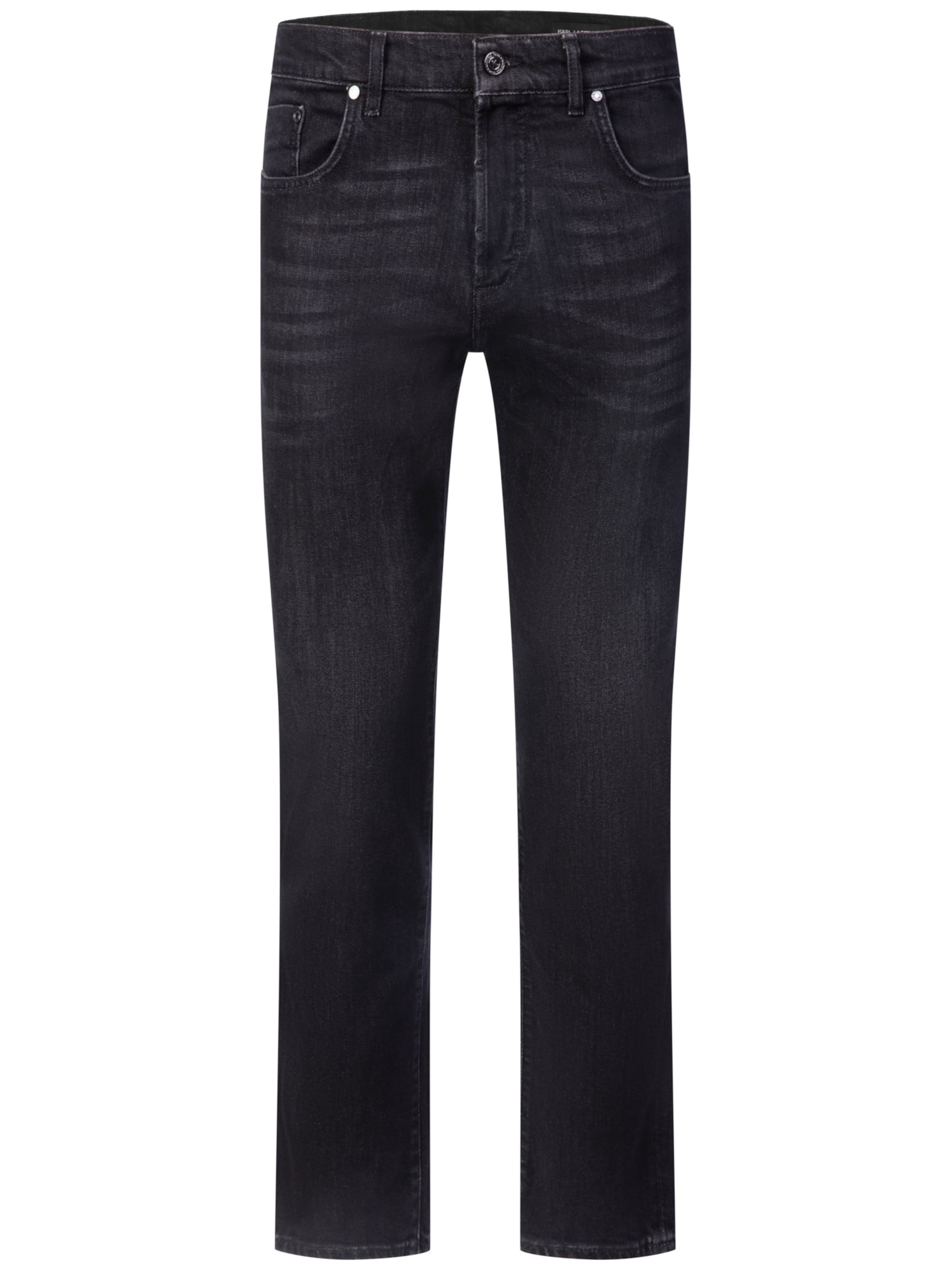 Karl Lagerfeld Tapered Jeans in Black: front