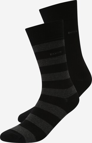 Chaussettes BOSS en noir : devant