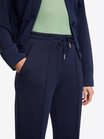 Rich & Royal Regular Trousers with creases in Blue