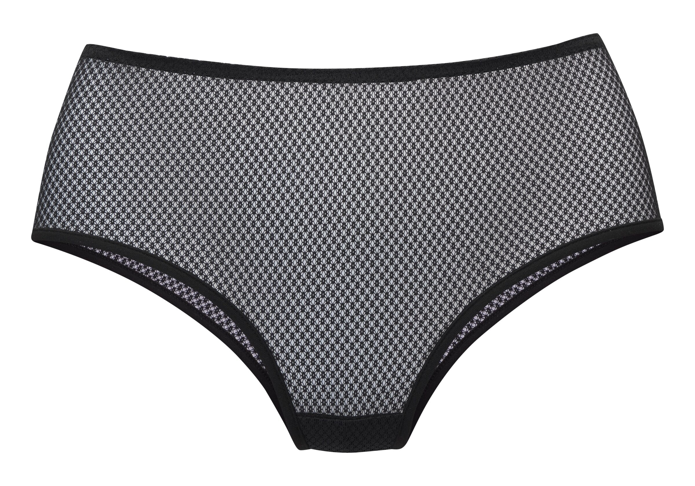 PETITE FLEUR GOLD Boyshorts in Black: front