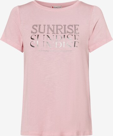 STREET ONE Shirt in Roze: voorkant