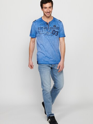 KOROSHI T-Shirt in Blau