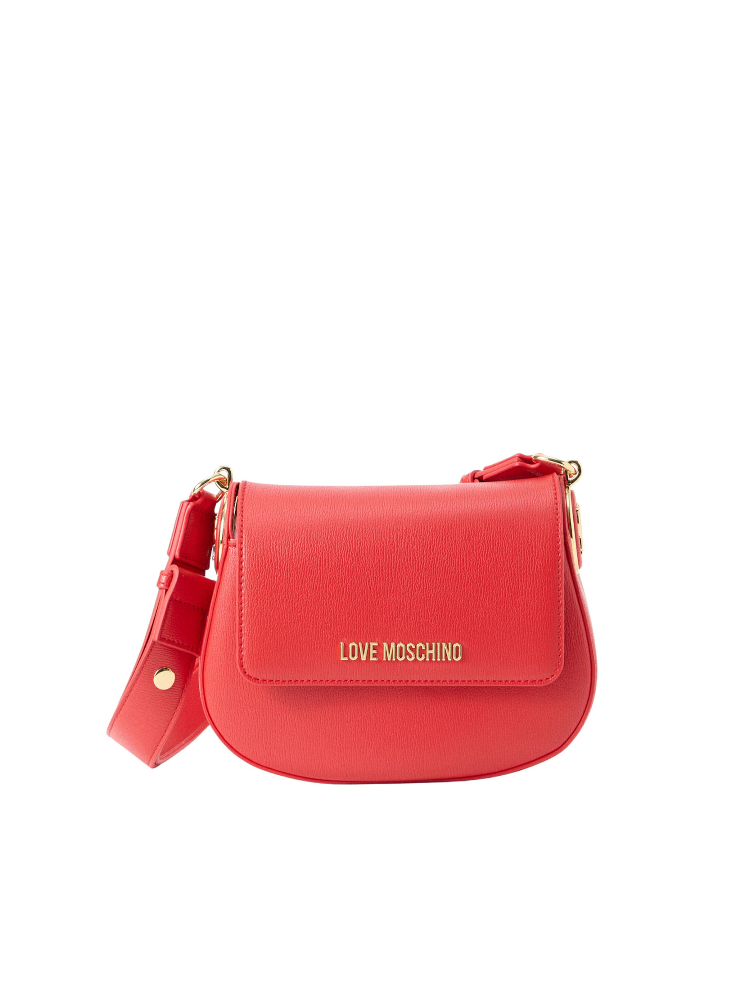 Borsa a tracolla di Love Moschino in rosso: frontale