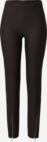 PIECES Skinny Trousers 'Bastiana' in Black: front