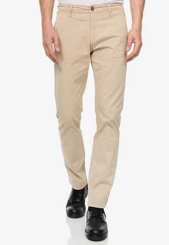 Rusty Neal Slimfit Chino in Beige: voorkant