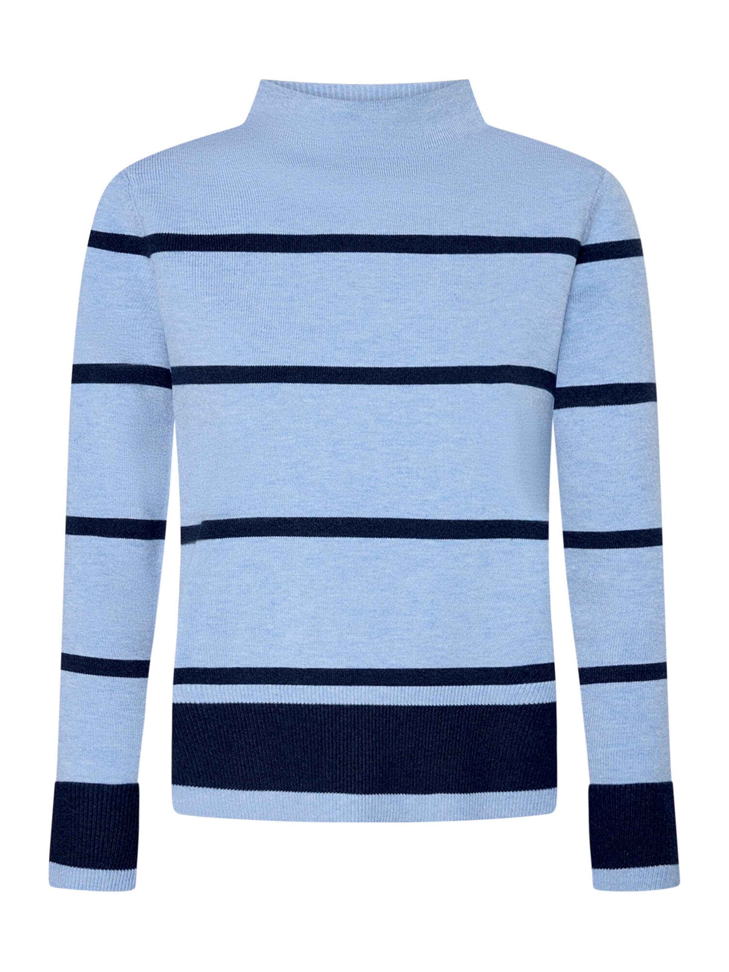 Betty Barclay Feinstrickpullover mit Stehkragen in Blau: Vorderseite