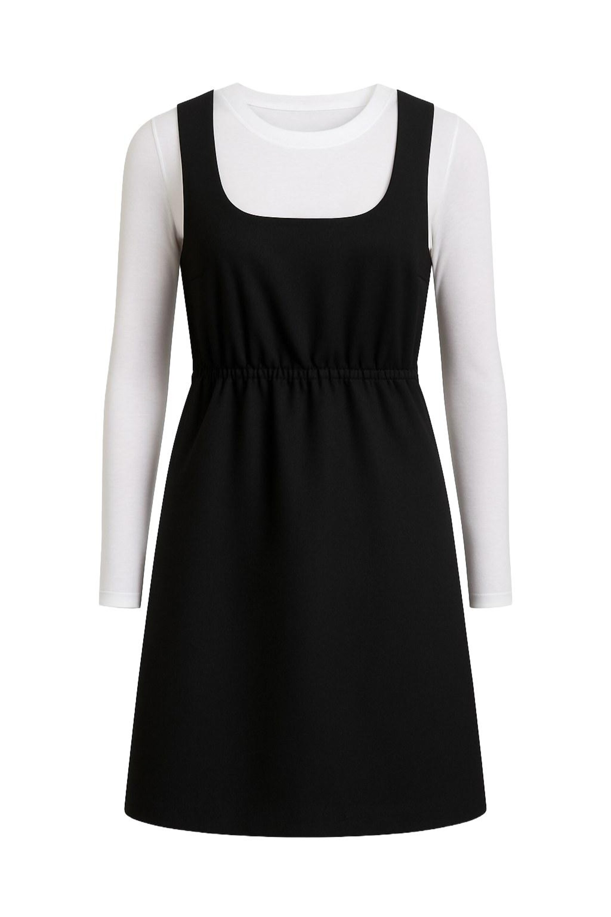 LYN MAMA Jurk in Zwart: voorkant