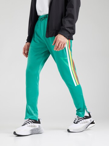 ADIDAS SPORTSWEAR Slim fit Sports trousers 'TIRO' in Green: front