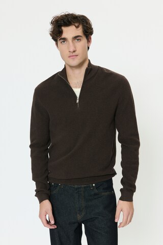 Matinique Pullover 'MALagoon' i brun: forside