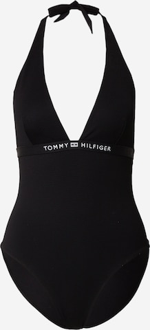 Tommy Hilfiger UnderwearBustier Jednodijelni kupaći kostim - crna boja: prednji dio