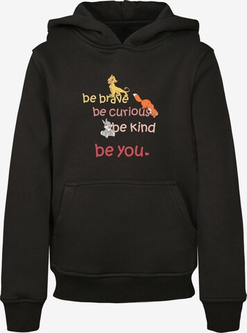 Sweat 'Disney Be Brave Be Curious' F4NT4STIC en noir : devant