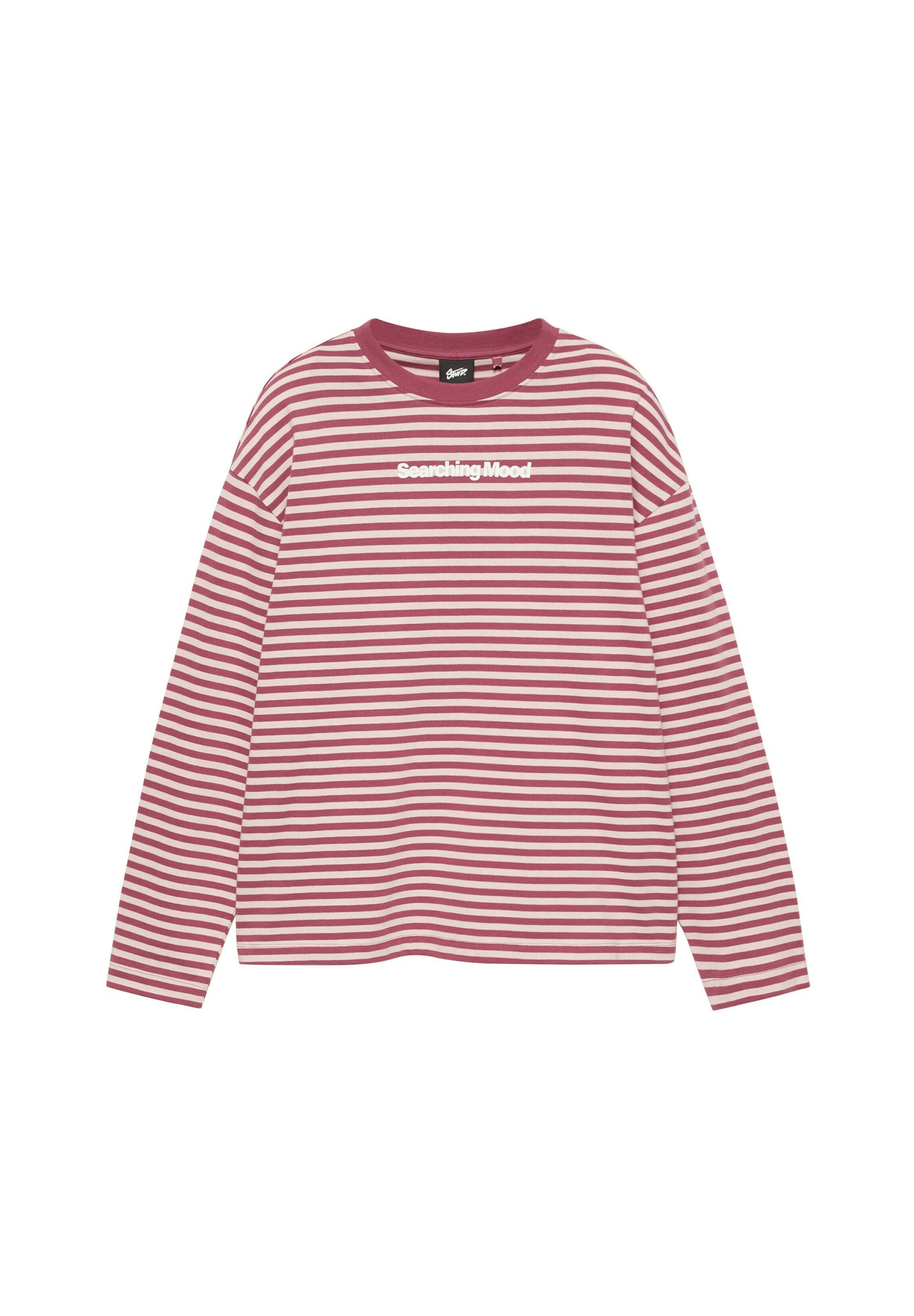 Pull&Bear T-Shirt 'STWD' en XS en rose pastel / bourgogne / blanc, Vue avec produit