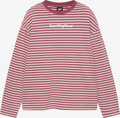 Pull&Bear Paita 'STWD' koossa XS värissä pastellinpinkki / burgundin punainen / valkoinen, Tuotenäkymä