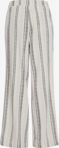ICHI Wide leg Trousers 'IHLINO' in White