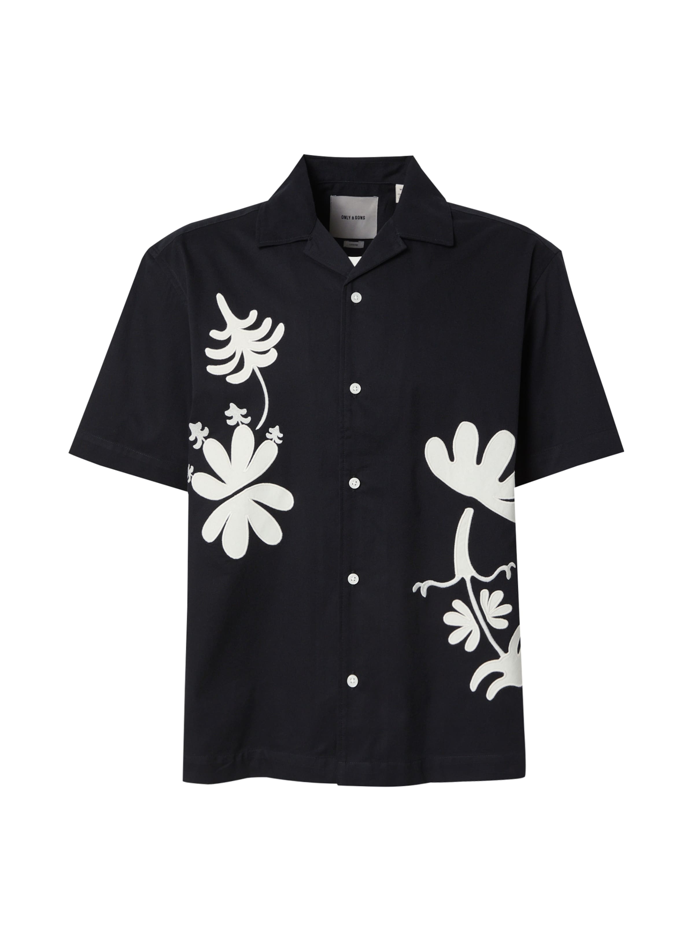 Marškiniai 'ONSSeeren' iš Only & Sons, spalva – juoda / balta, Prekių apžvalga