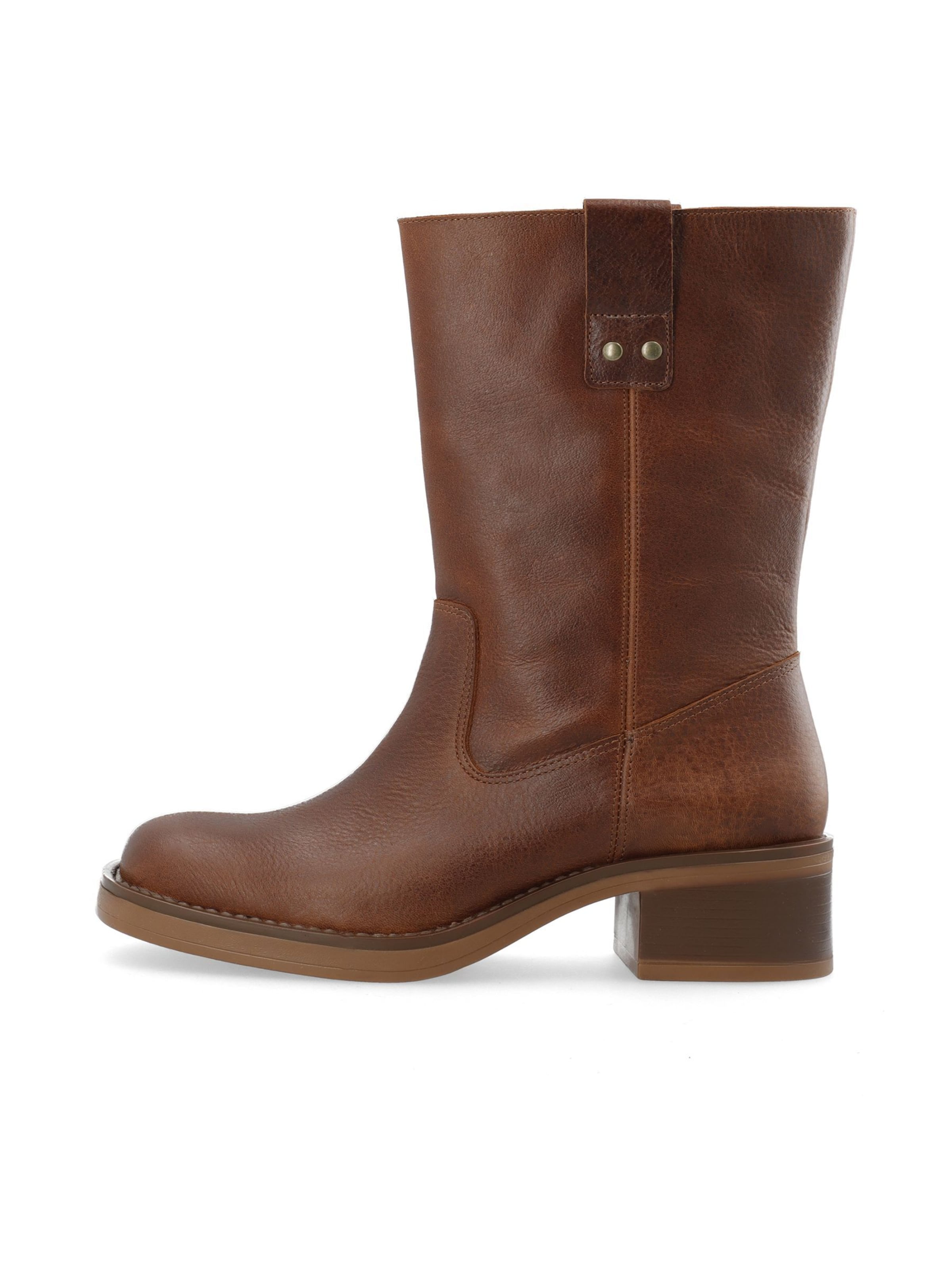 Stivale 'BIAMARY' di Bianco in marrone: frontale