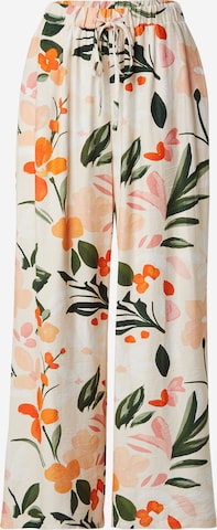 ZABAIONEWide Leg/ Široke nogavice Hlače 'Pa44loma' - bijela boja: prednji dio