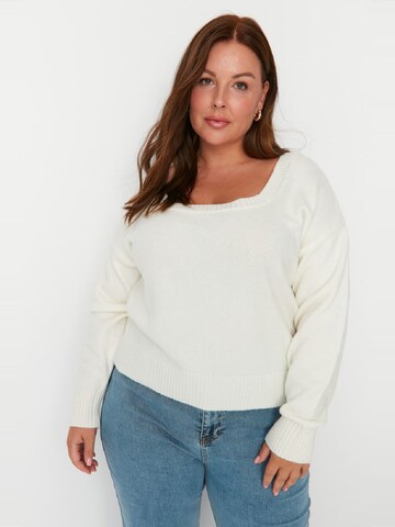 Pull-over Trendyol Curve en beige