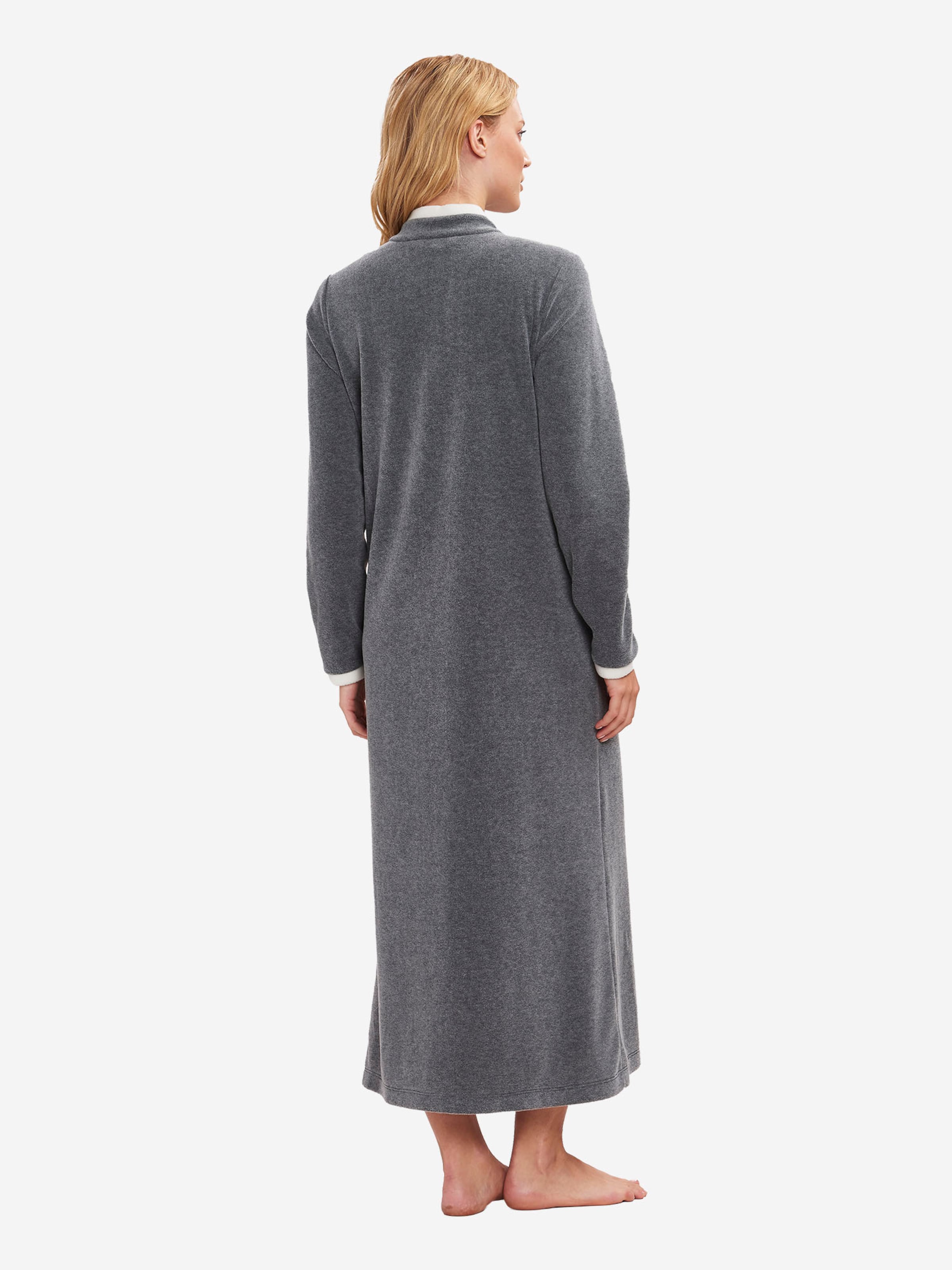 FÉRAUD PARIS Short Bathrobe ' Fleece ' in Grey