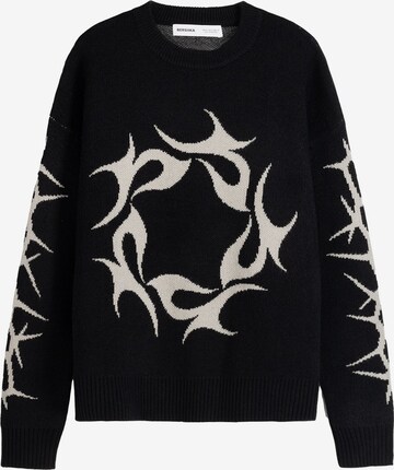 Bershka Sweater in Black: front