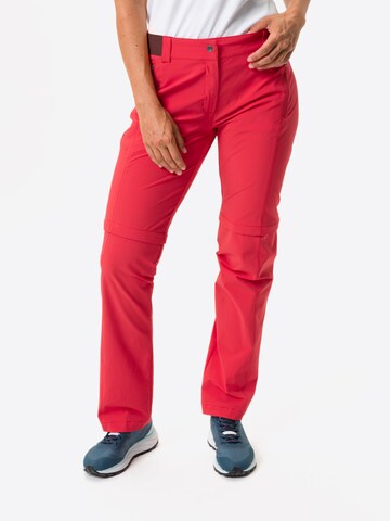 VAUDE Regular Outdoor Pants 'Farley' in Red: front